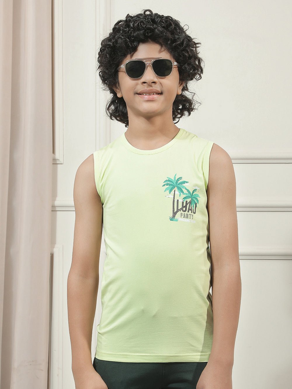 Green Typographic T-Shirt