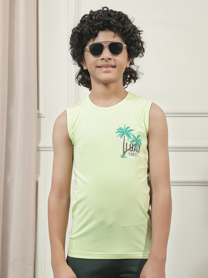 Green Typographic T-Shirt