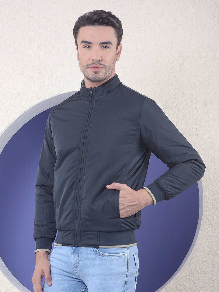 Pulse Navy Reversible Bomber Zip Jacket.