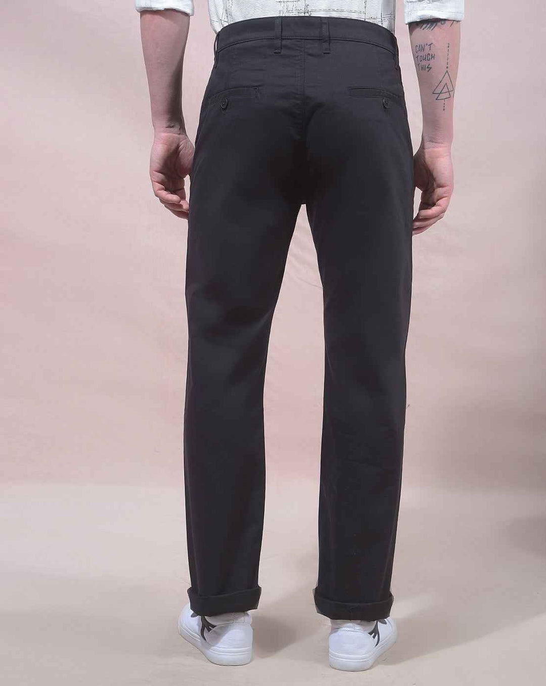 Wink Black Straight Trousers