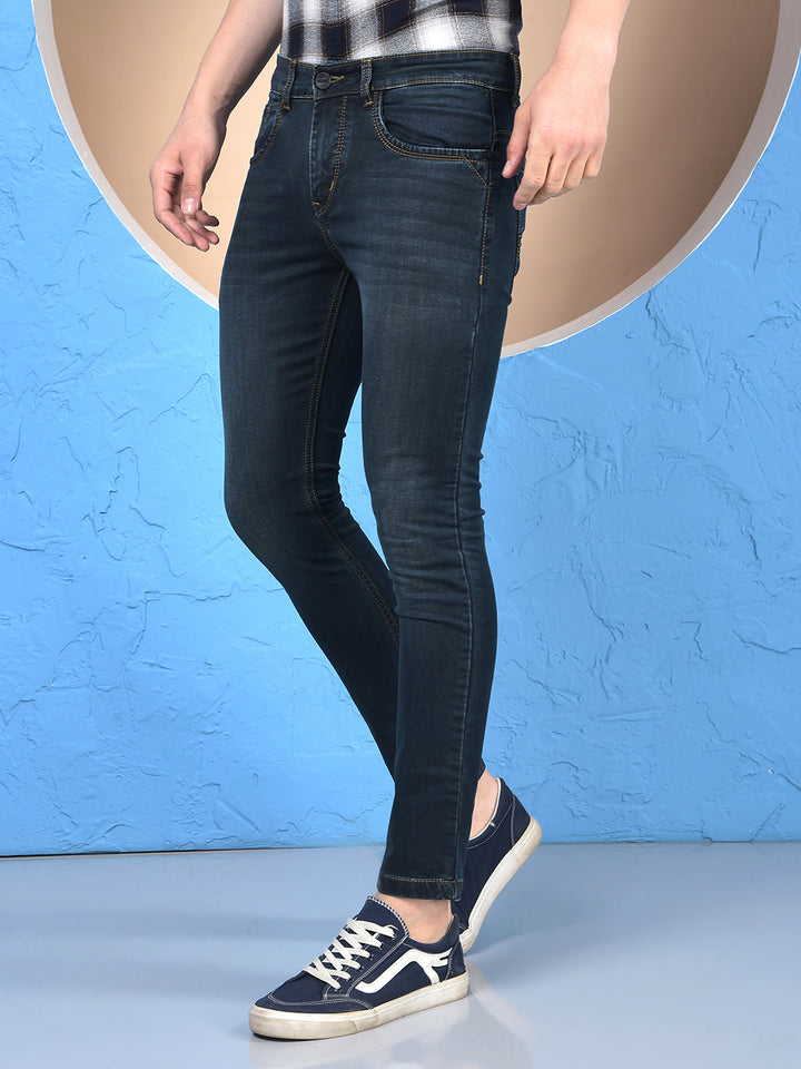 Classic Black Straight Leg Denim Jeans-Men Jeans-Crimsoune Club