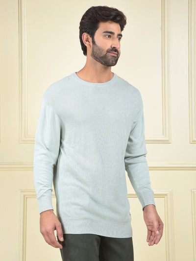 Oversized Green Jacquard Sweater