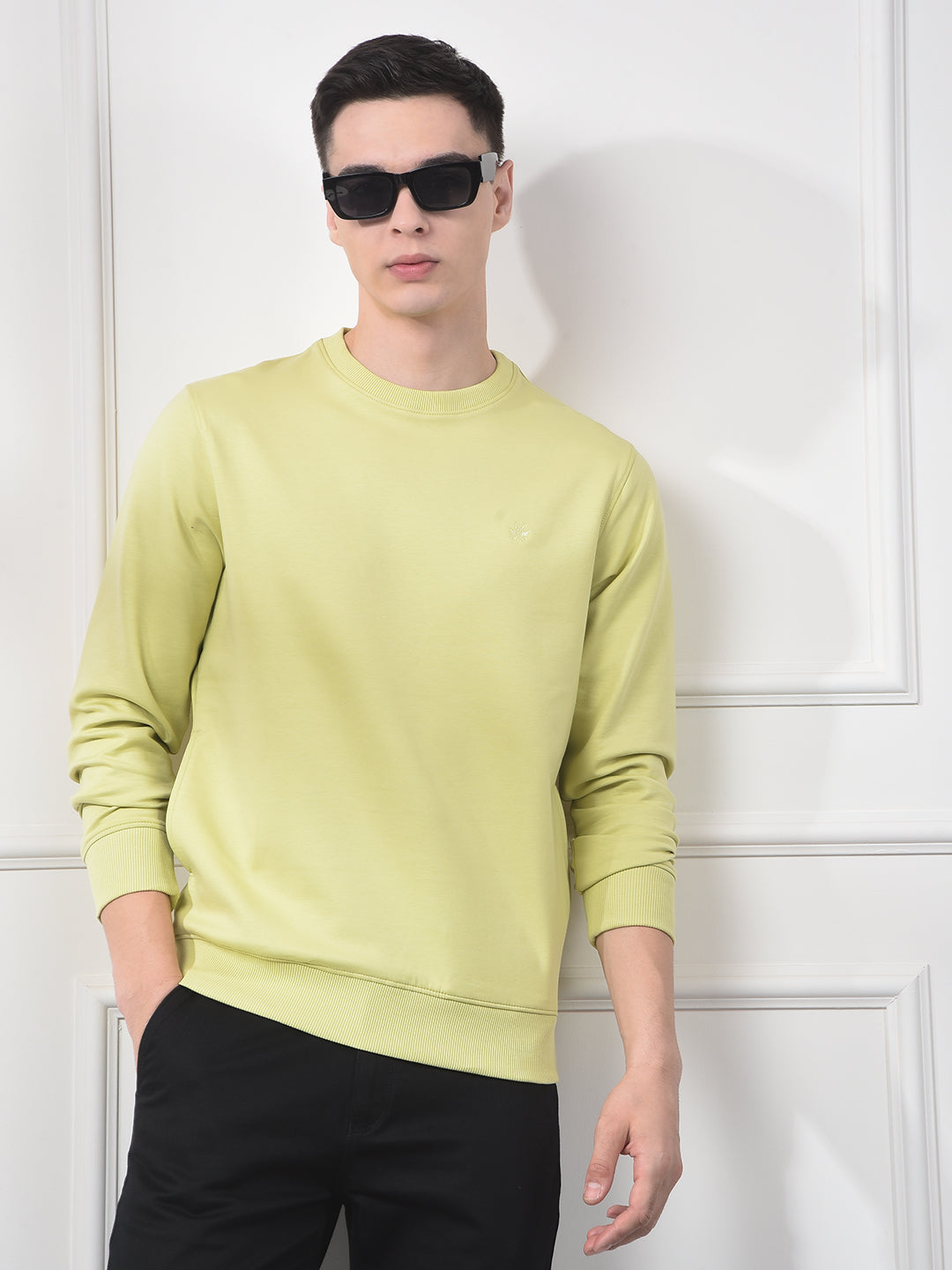 Green Typographic Print Sweatshirt