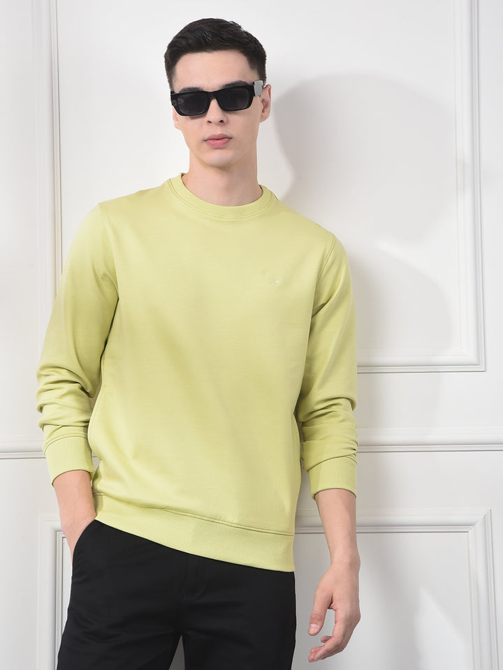 Green Typographic Print Sweatshirt