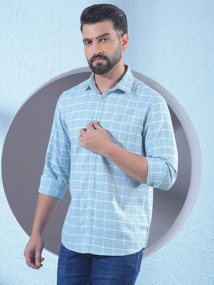 Green Checked Shirt