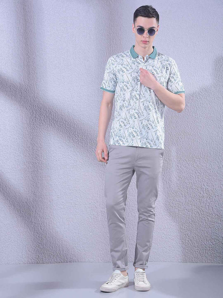 Green Floral Print T-Shirt