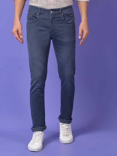 Deep Indigo Stretch Denim Jeans
