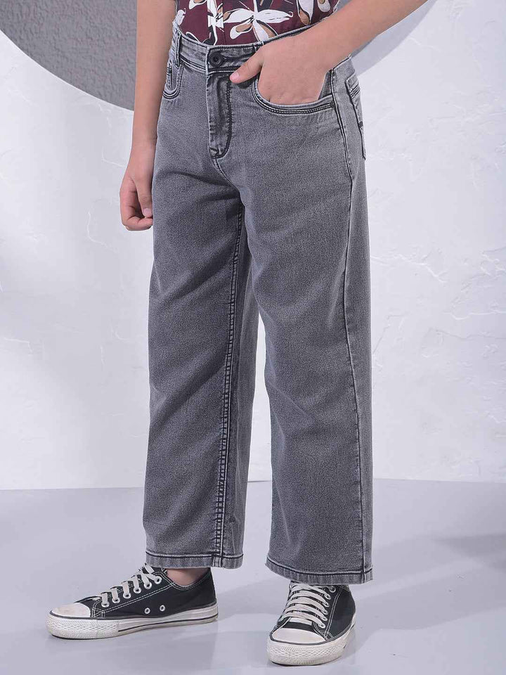 Smoky Grey Street Baggy Jeans