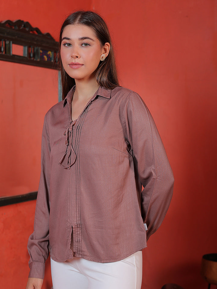 Refined Orchid Purple Shirt