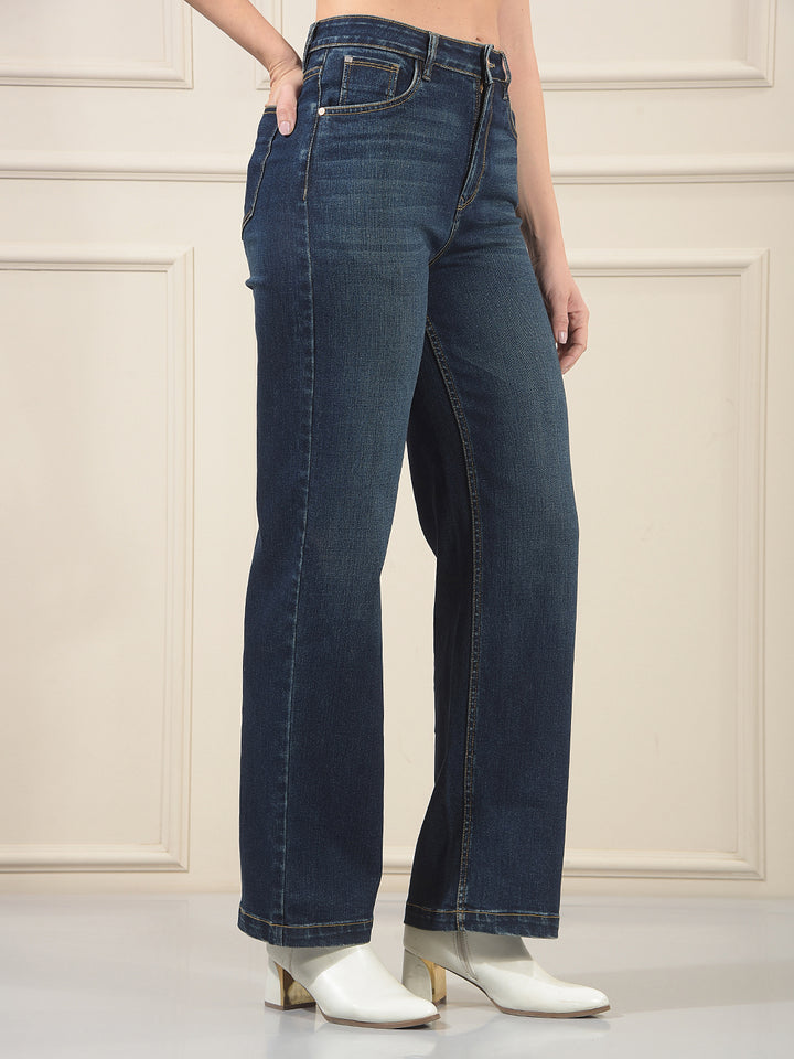 Modern Pacific Blue Wide-Leg Jeans