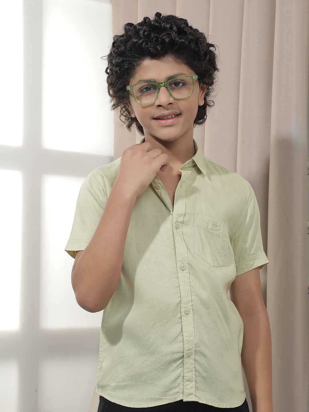 Fresh Green Linen Shirt