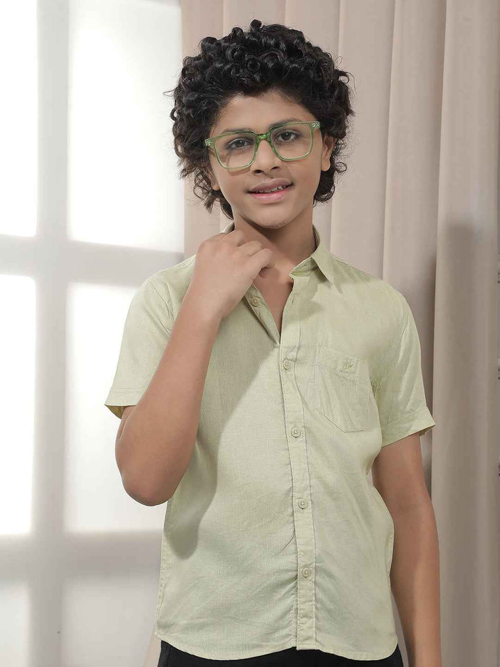 Fresh Green Linen Shirt