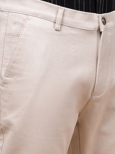 Stonebeige Urban Fit Dobby Trousers