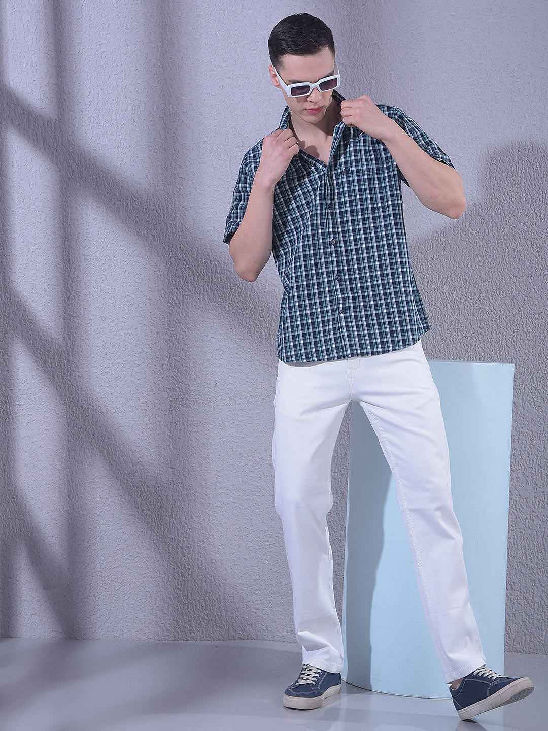 Pure White Straight Crisp Jeans