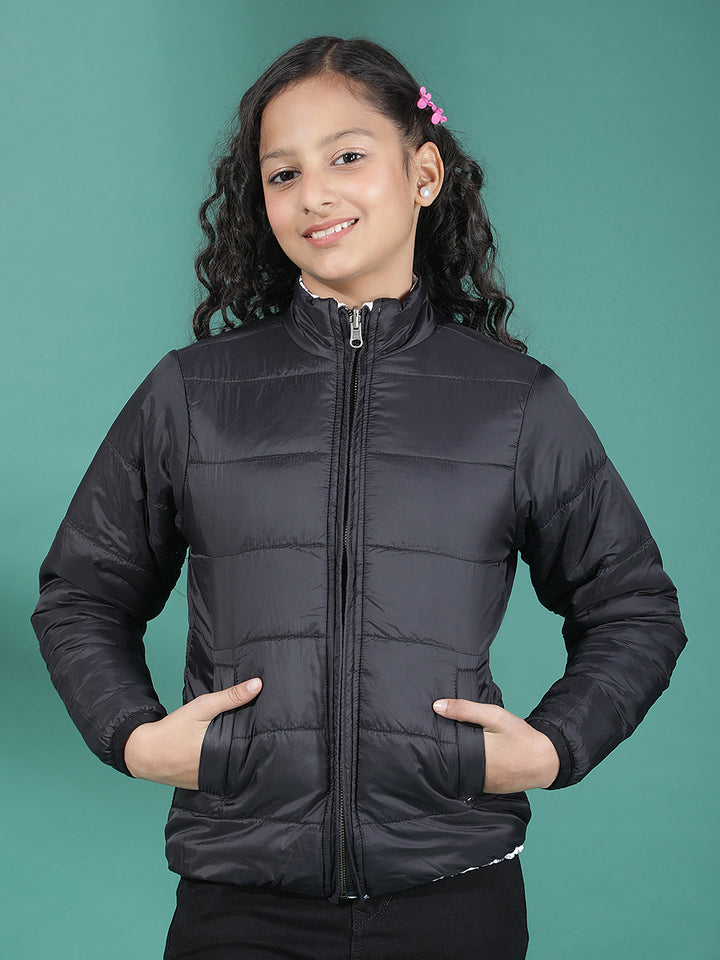 Winter Bloom Reversible Puffer Jacket