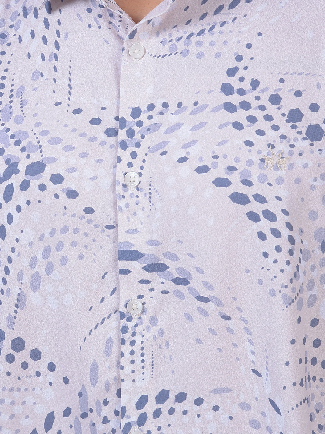 Blue Printed Shirt