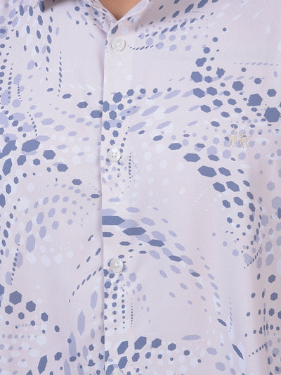 Blue Printed Shirt