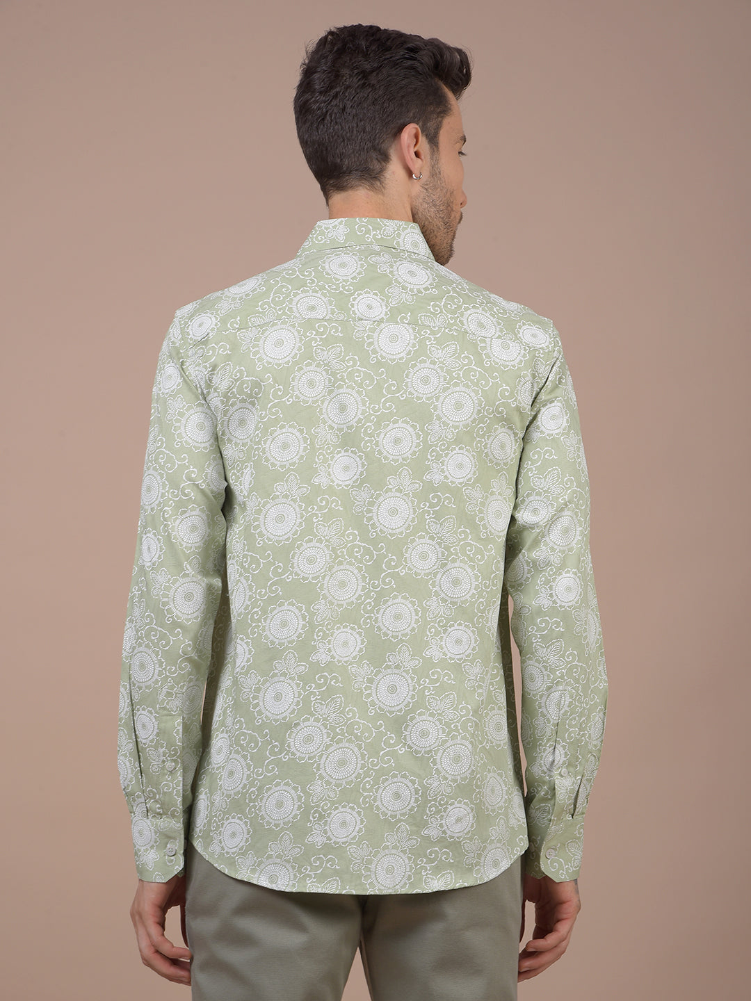 Green Floral Print Shirt