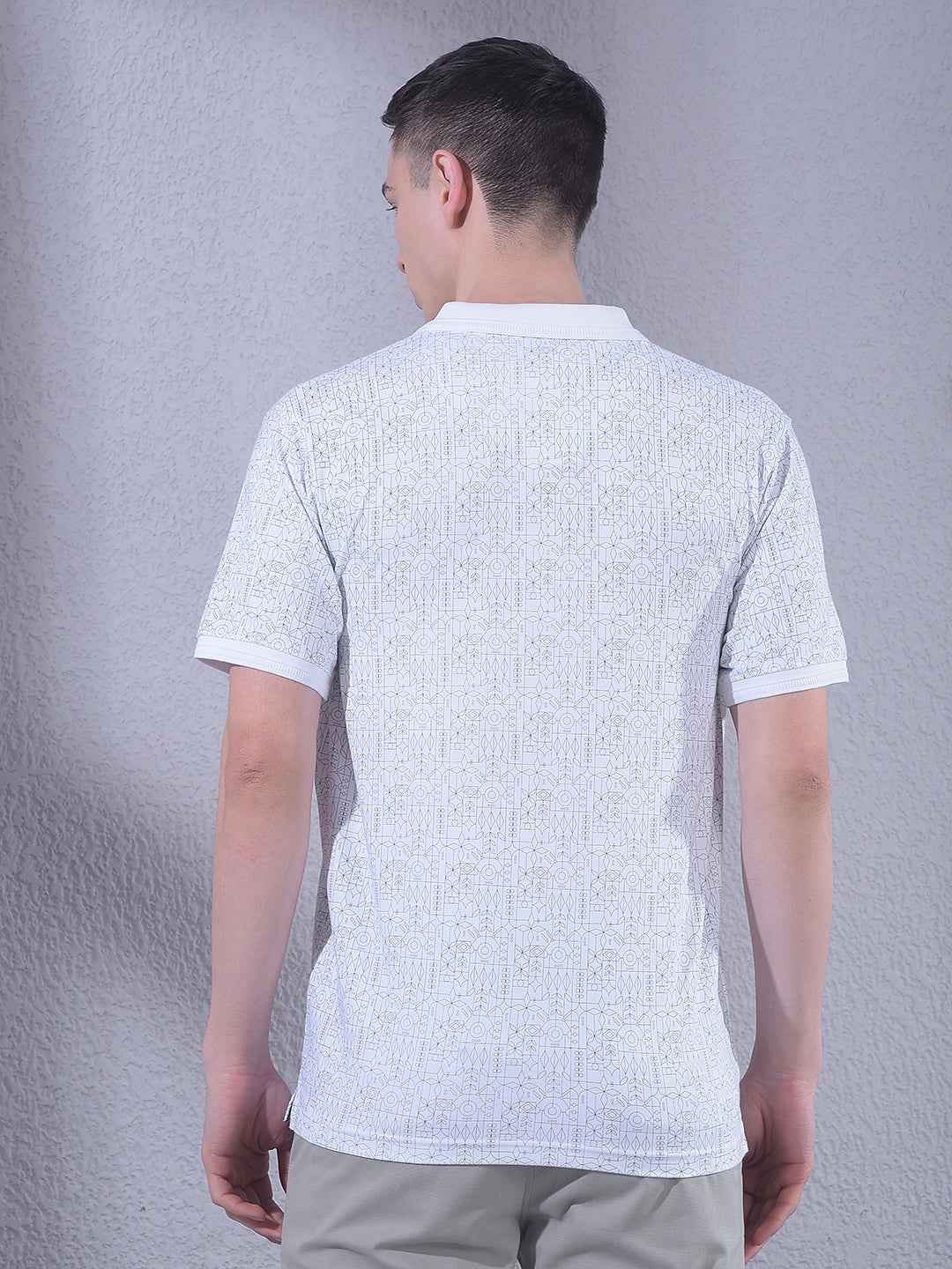 White Printed T-Shirt