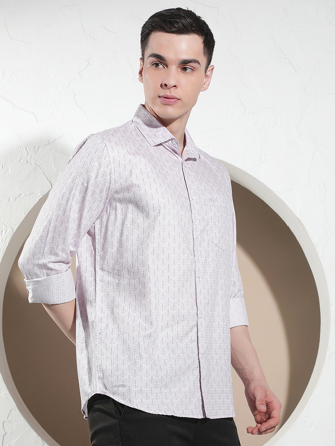 Classic Purple Printed Shirt