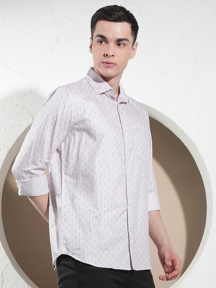Classic Purple Printed Shirt