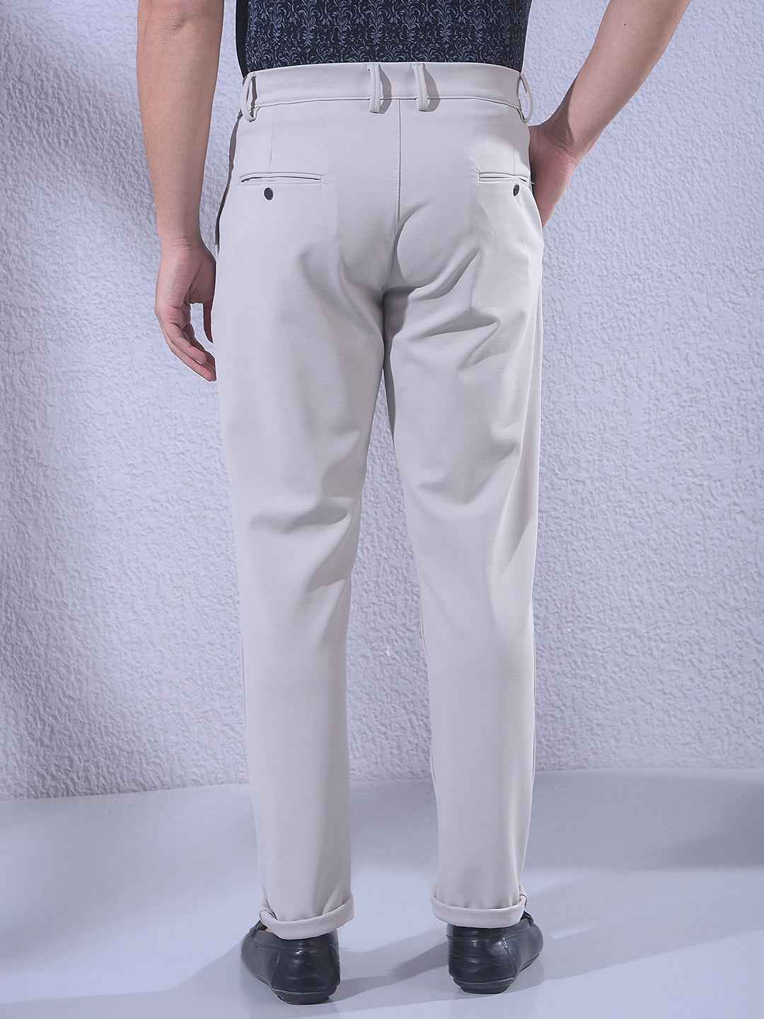 Beige Knitted Trousers