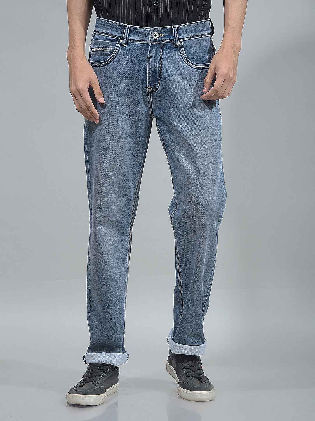 Indigo Blue Straight Jeans