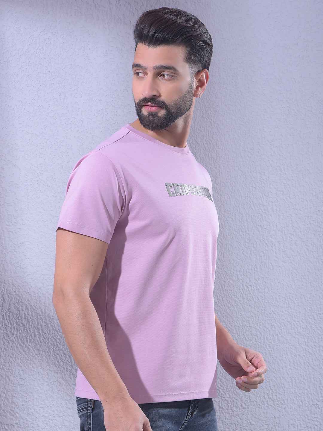 Pink Brand Logo T-Shirt