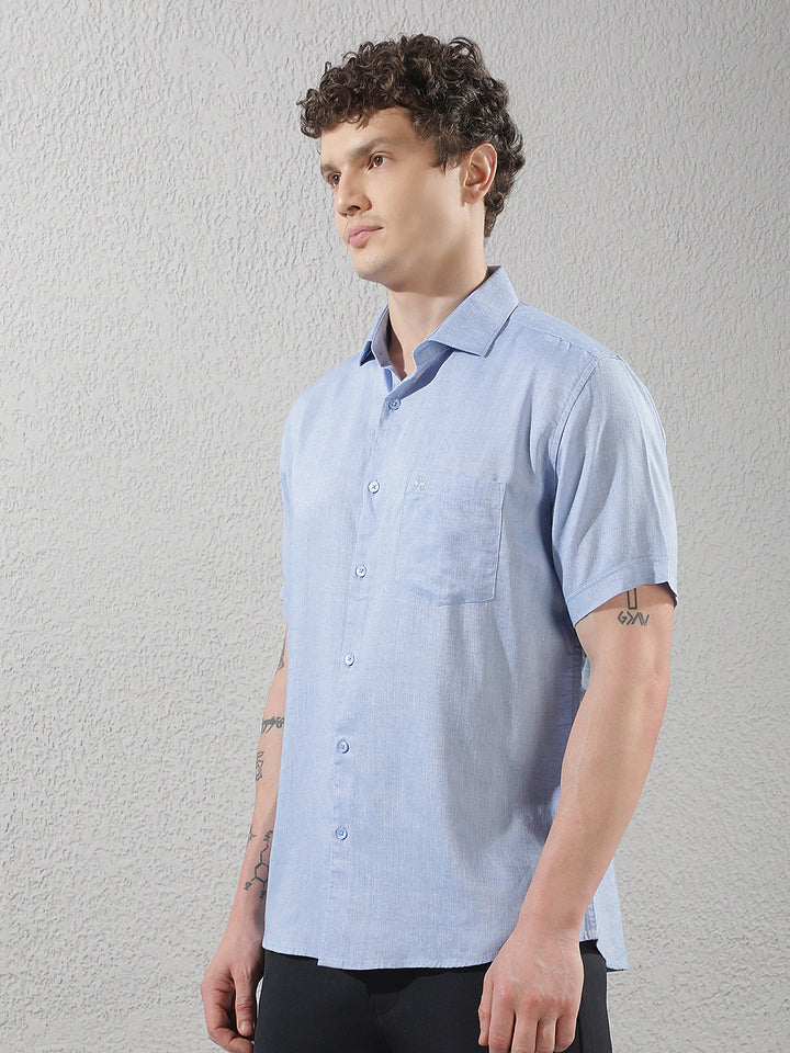 Linen Sky Blue Shirt