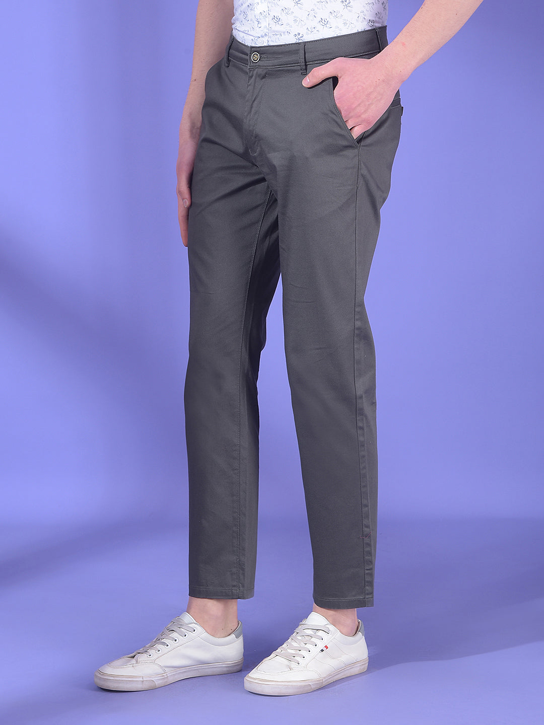 Olive Dobby Trousers