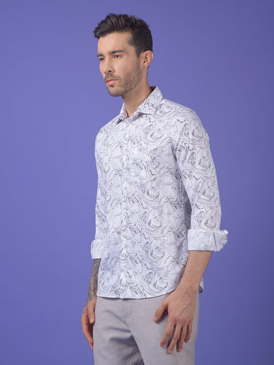 Grey Printed Shirt
