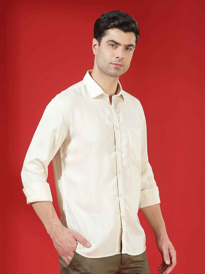 Beige Classic Comfort Shirt