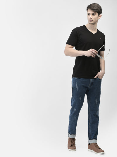 Black V-Neck T-Shirt