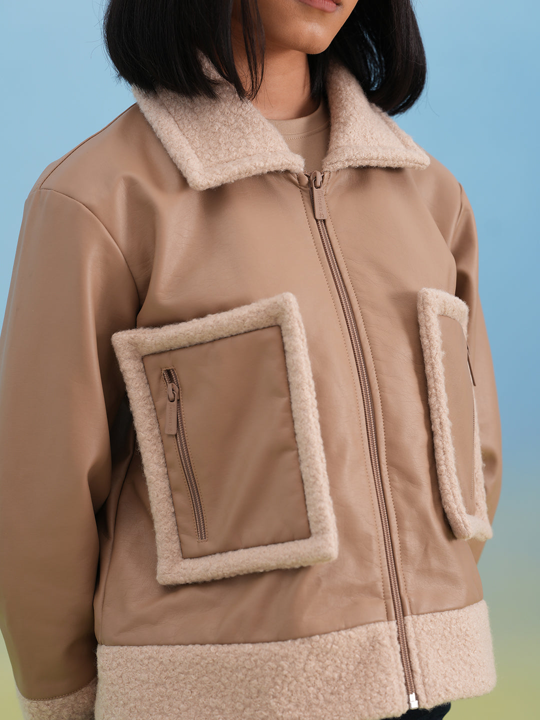 Beige 100% Cotton Jacket