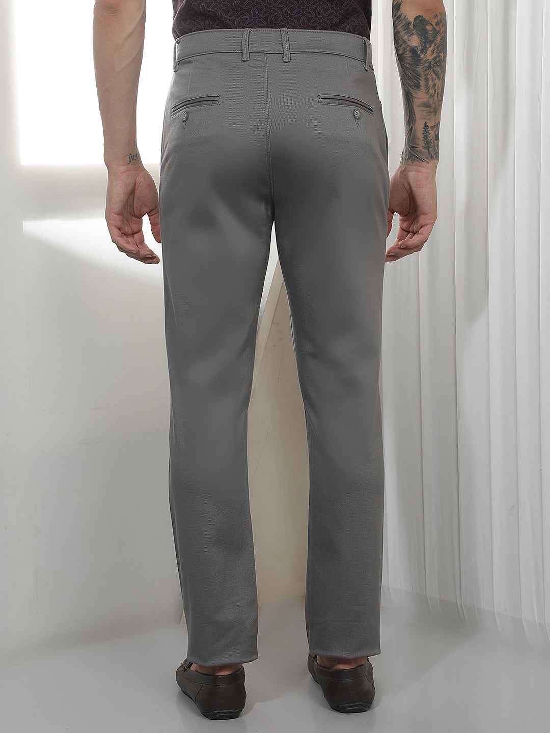Classic Grey Casual Trousers