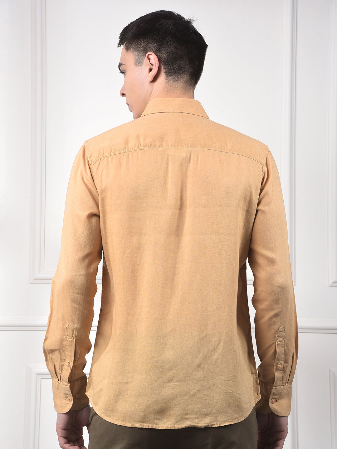 Breeze Fields Mustard Linen Shirt