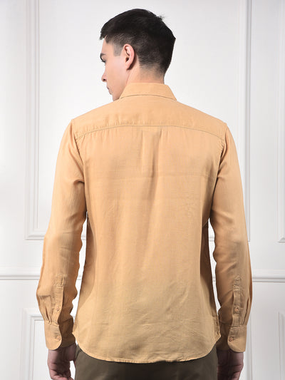 Breeze Fields Mustard Linen Shirt
