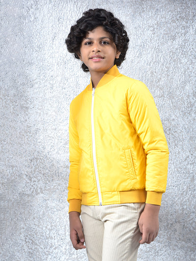 Elegant Yellow Reversible Jacket