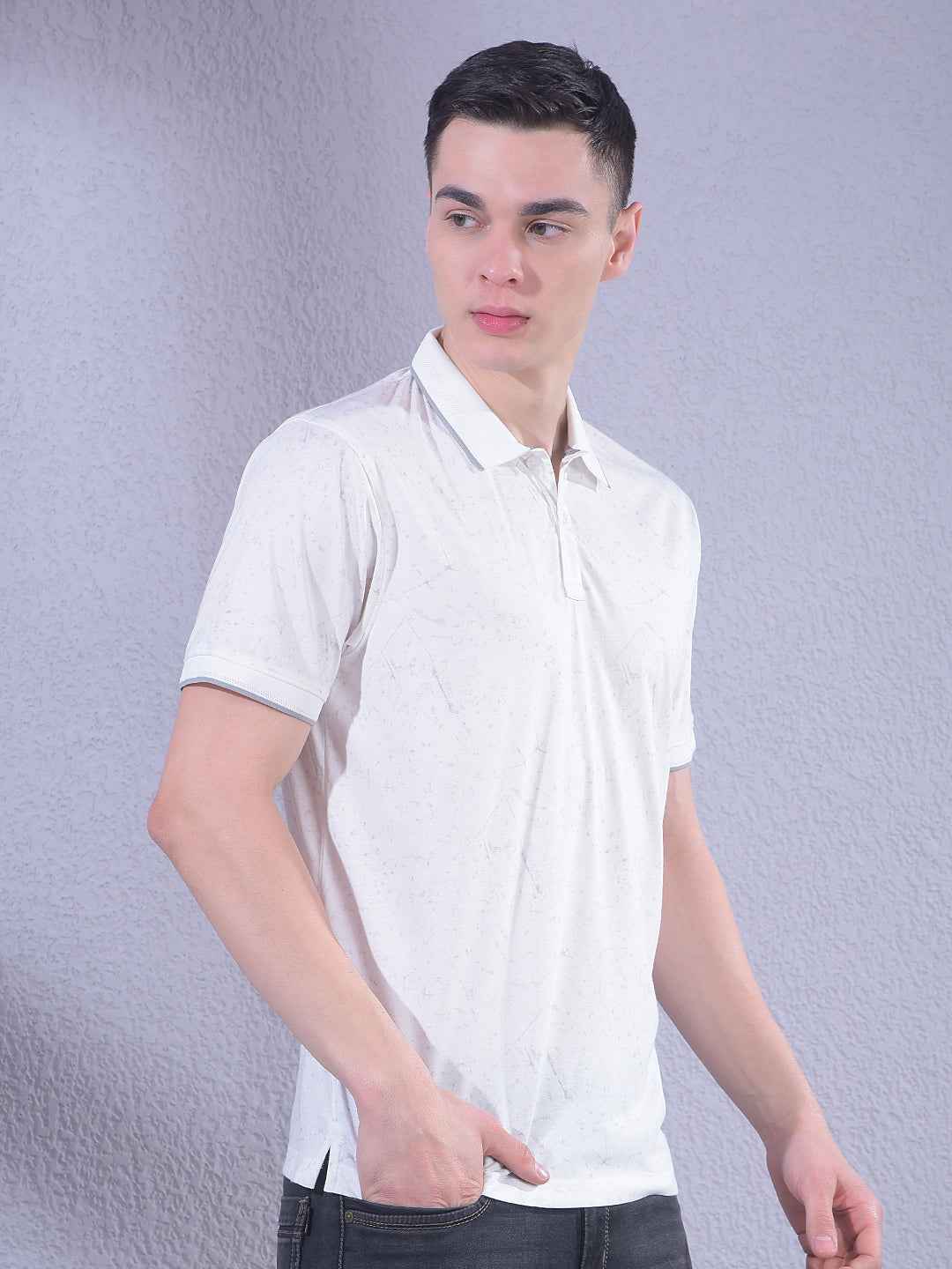 White Printed T-Shirt