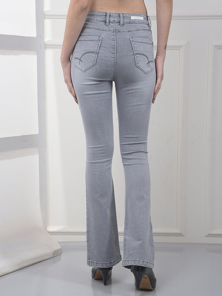 Smoke Grey Bootcut Jeans