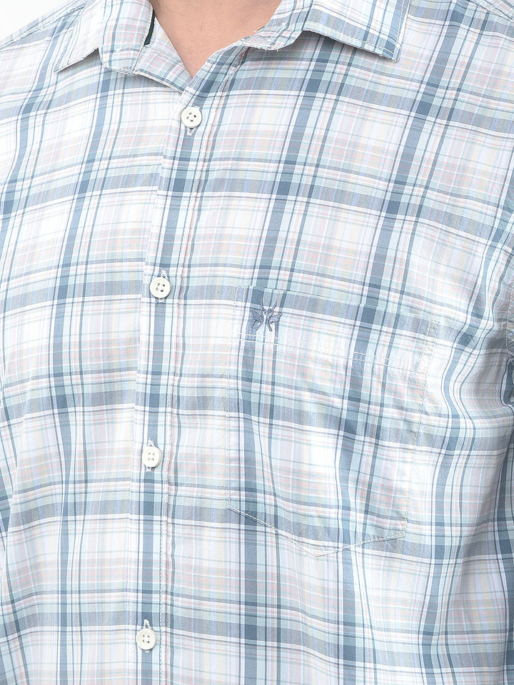 Warm Grey Checked Shirt