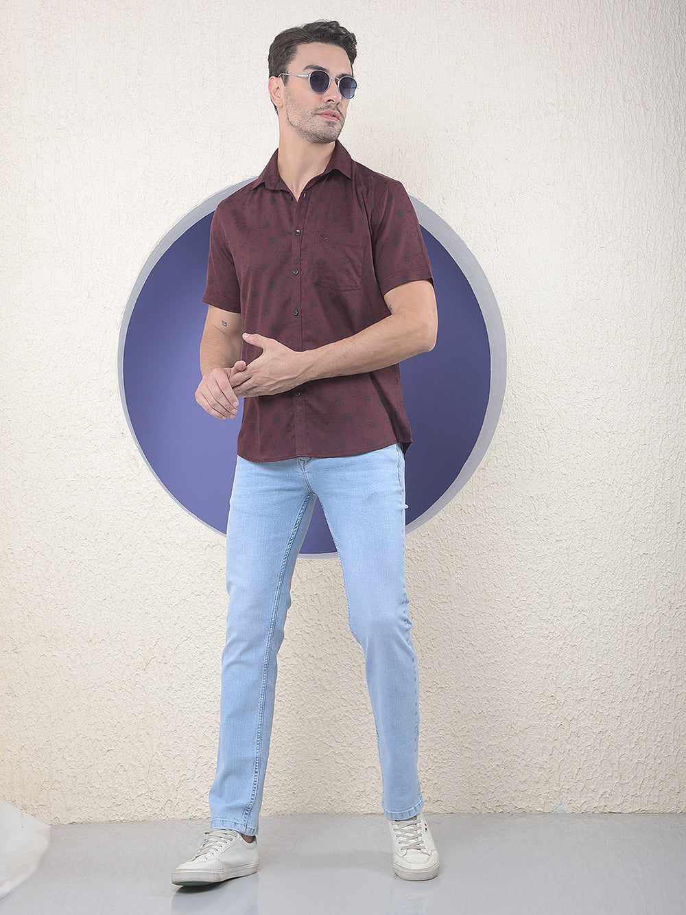 Sky Blue Straight Jeans