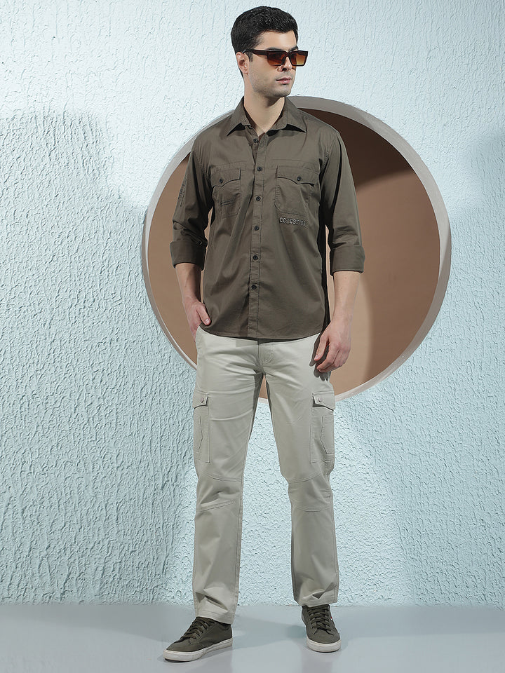 Grey Double Pocket Shirt