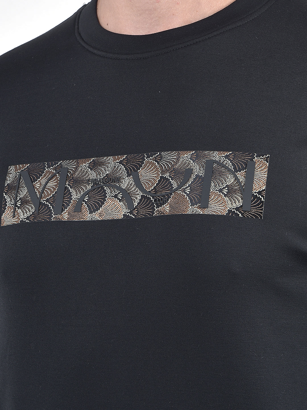 Black Graphic Print Sweatshirt