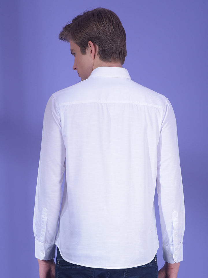 Crisp White Cotton White Shirt