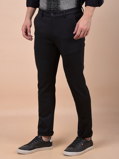 Black Printed Trousers