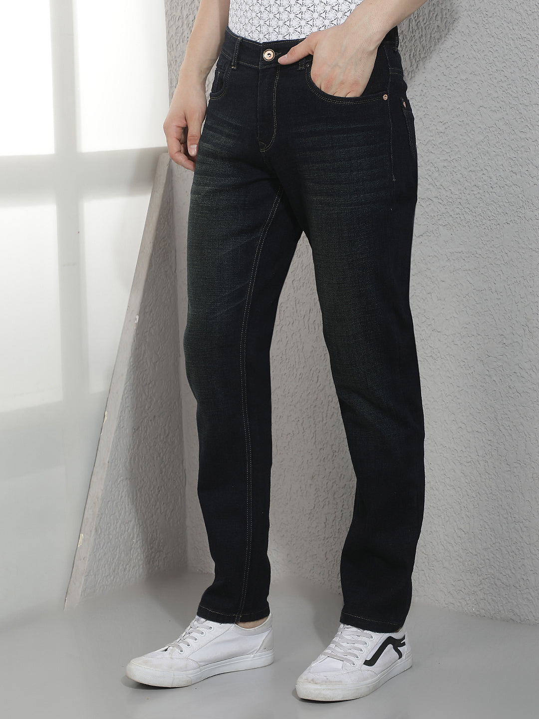 Classic Ink Blue Whisker Jeans