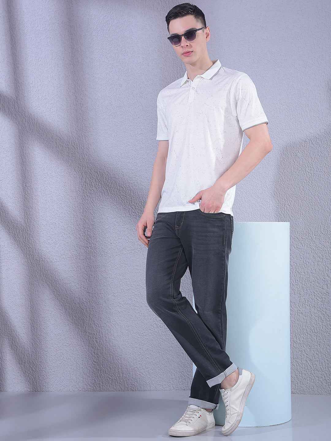 White Printed T-Shirt