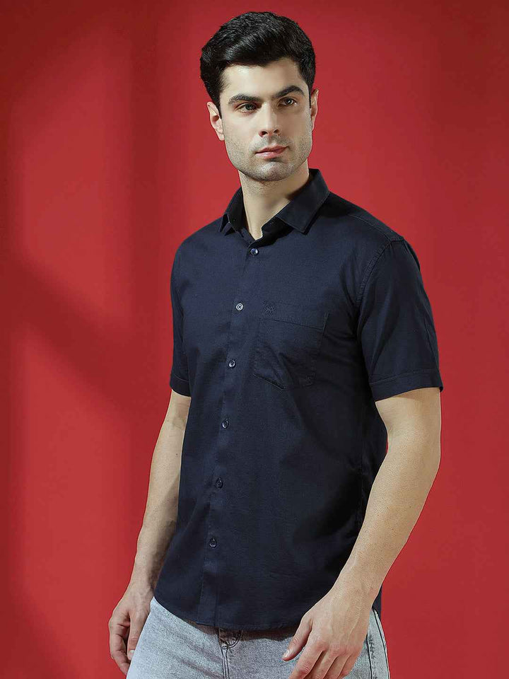 Navy Sleek Minimal Shirt