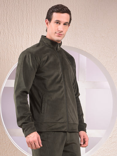 Green Jacquard Sweatshirt